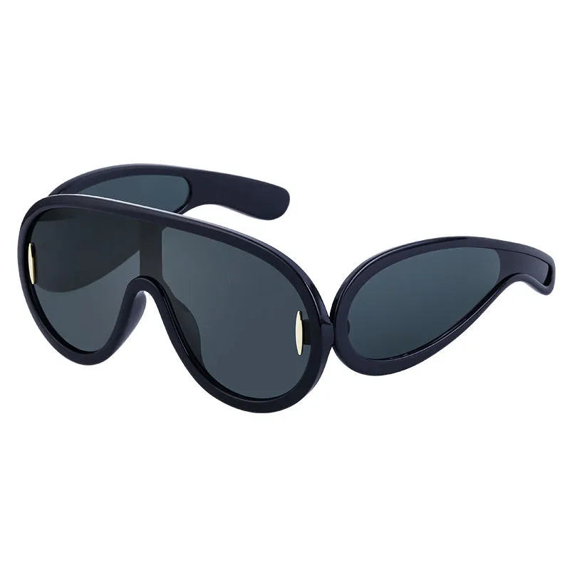 Wholesale PC Integrated Large Frame Sports Cycling Sunglasses