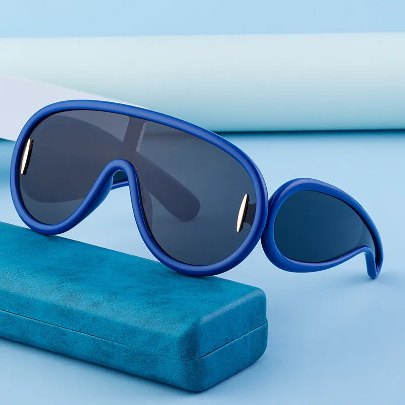 Wholesale PC Integrated Large Frame Sports Cycling Sunglasses
