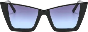 willochra Vintage Oversized Square Rivet Sunglasses For Women Fashion Gradient Cat Eye Sun Glasses Female Shades Uv400