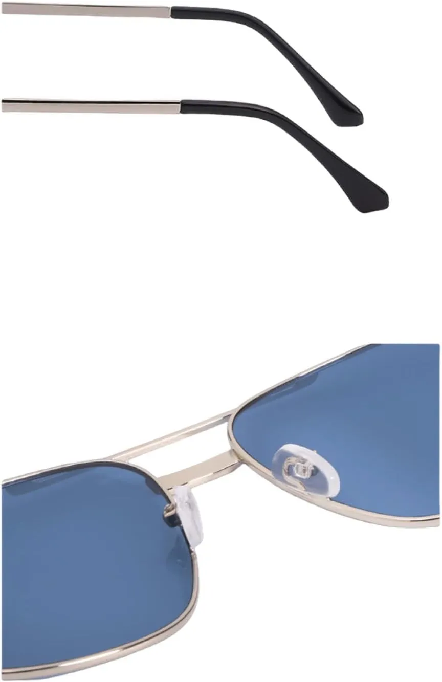 Woman Trendy Fashion Sunglasses Classic Metal Frame Outdoor Man Retro Driving Party