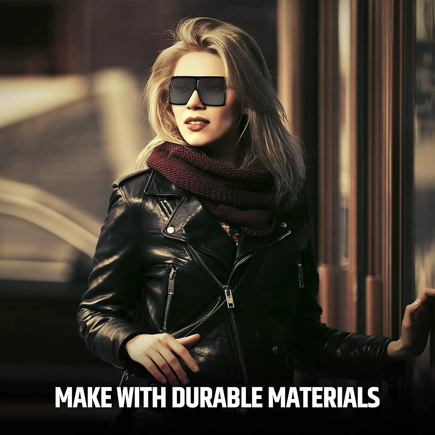 Women Big Frame Square Sunglasses