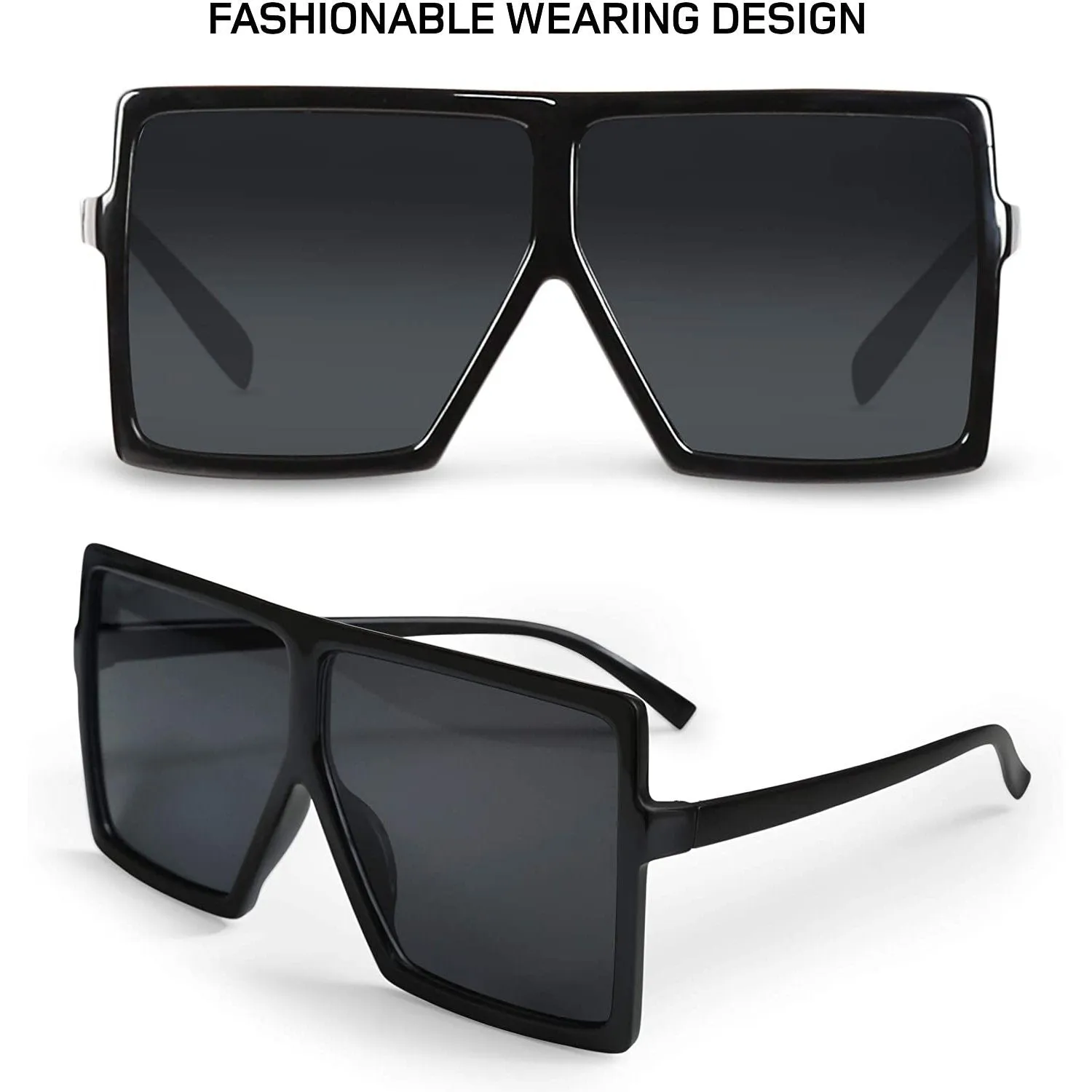 Women Big Frame Square Sunglasses