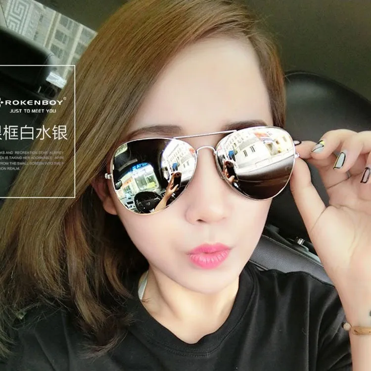 Women Outdoor UV400 Sunglasses Points Female Glasses Pilot Cool Shades Male Fashion Driving Eyewear