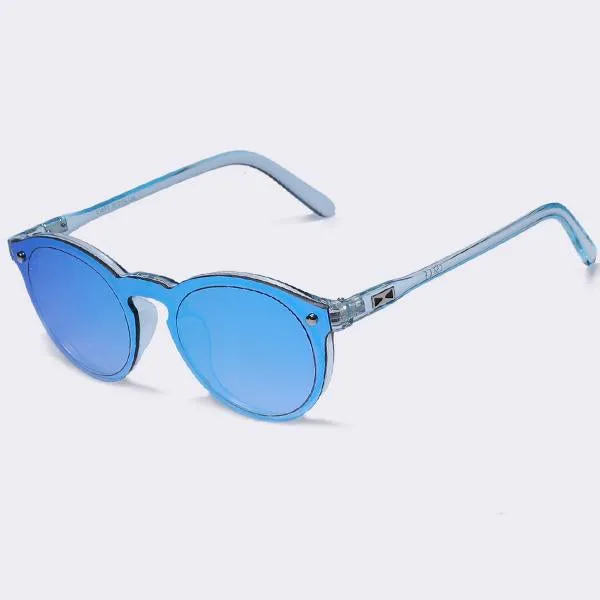 Women Sunglasses Fashion Men Retro Reflective Mirror
