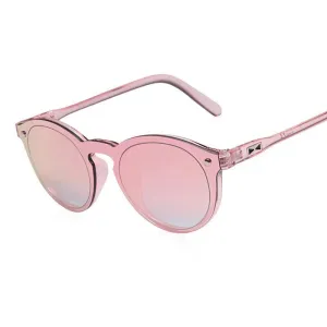 Women Sunglasses Fashion Men Retro Reflective Mirror