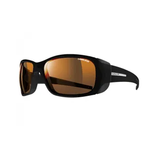 Womens Black Frame Brown Lens Wrap Sunglasses - J4015014US