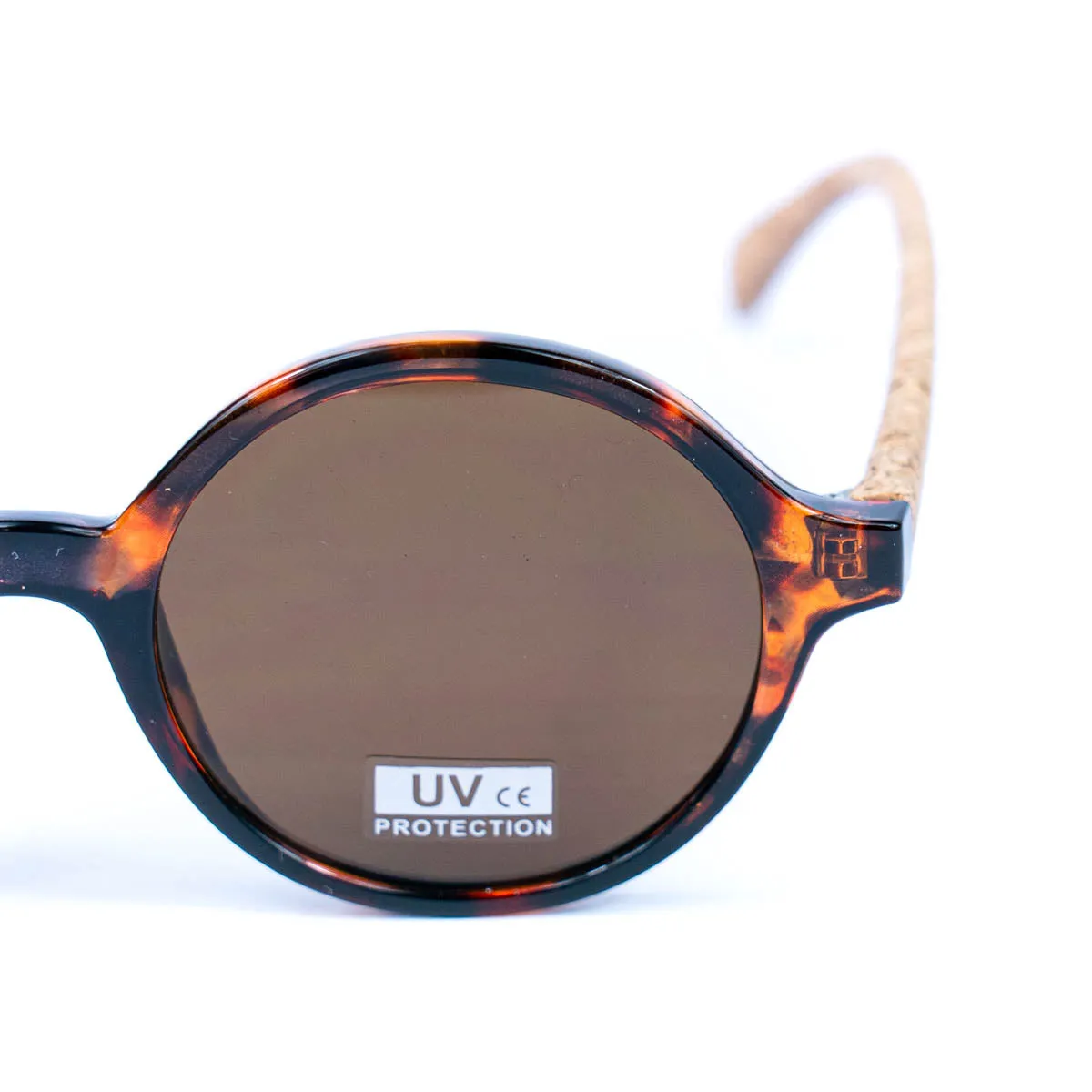 Women's Cork Sunglasses with UV Protection (Including case) L-1070