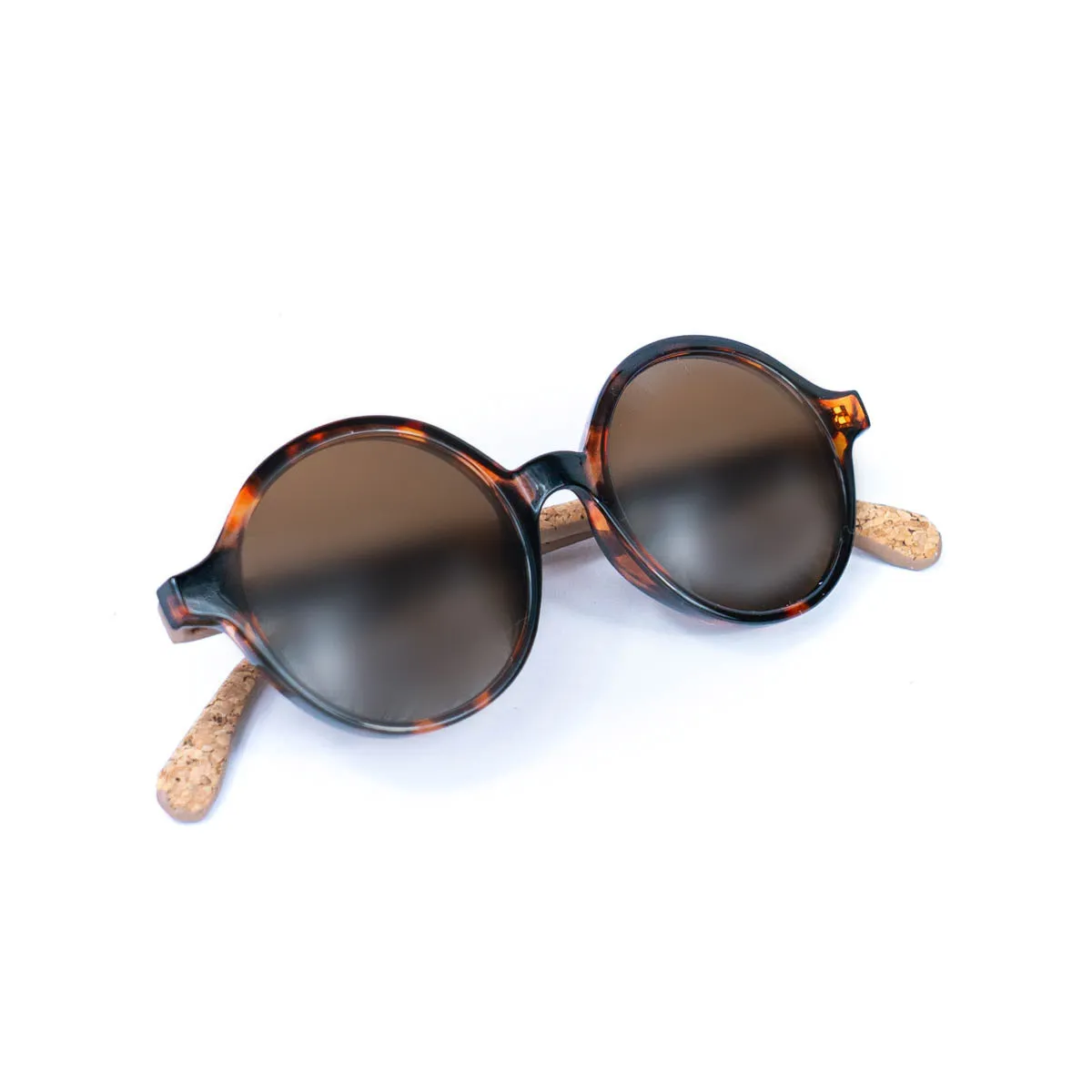 Women's Cork Sunglasses with UV Protection (Including case) L-1070