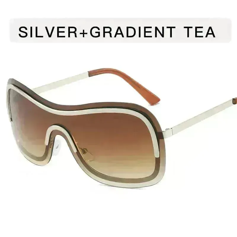 Women's Fashionable Metal Street Shot Sunglasses