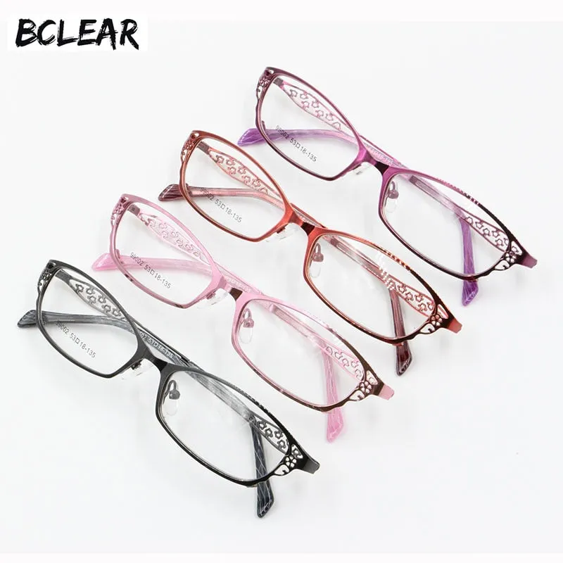 Women's Full Rim Eyeglasses Alloy Frame S99002