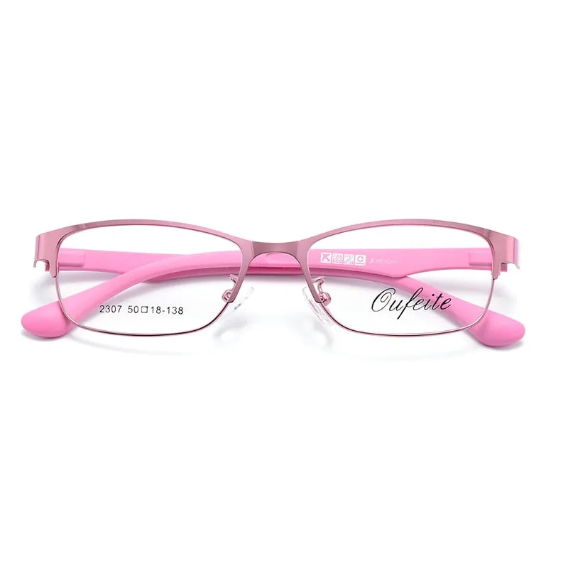 Women's Full Rim Oval Alloy TR90 Frame Eyeglasses My2307