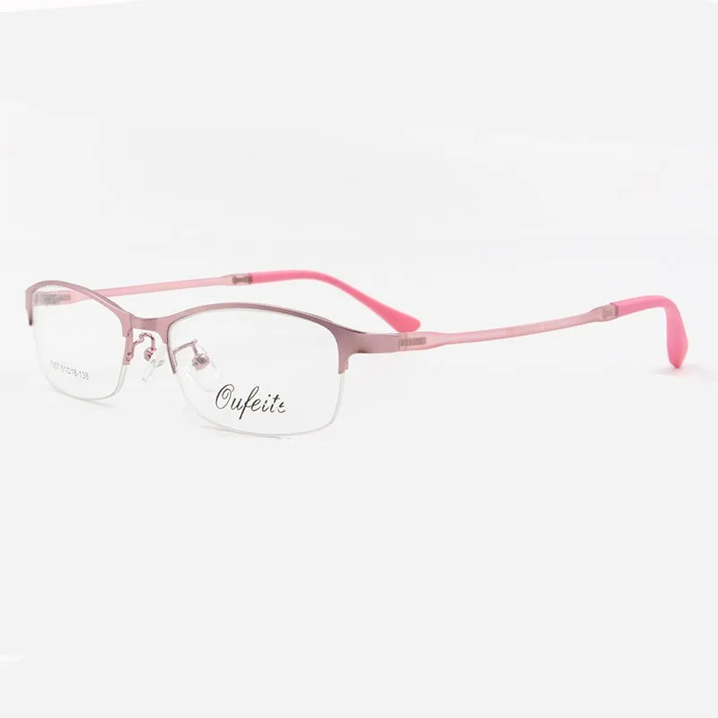 Women's Half Rim Alloy Frame Eyeglasses N7057