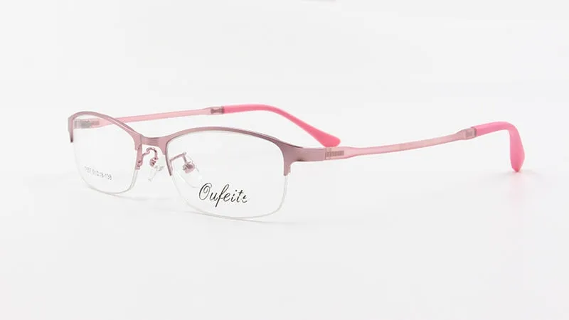 Women's Half Rim Alloy Frame Eyeglasses N7057