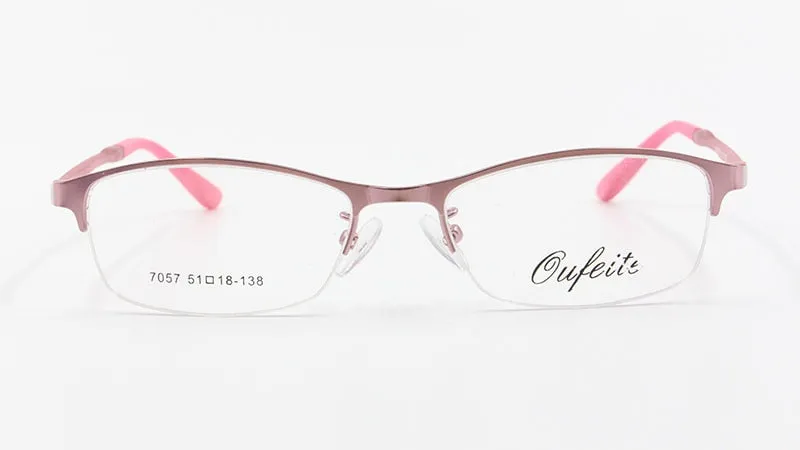 Women's Half Rim Alloy Frame Eyeglasses N7057