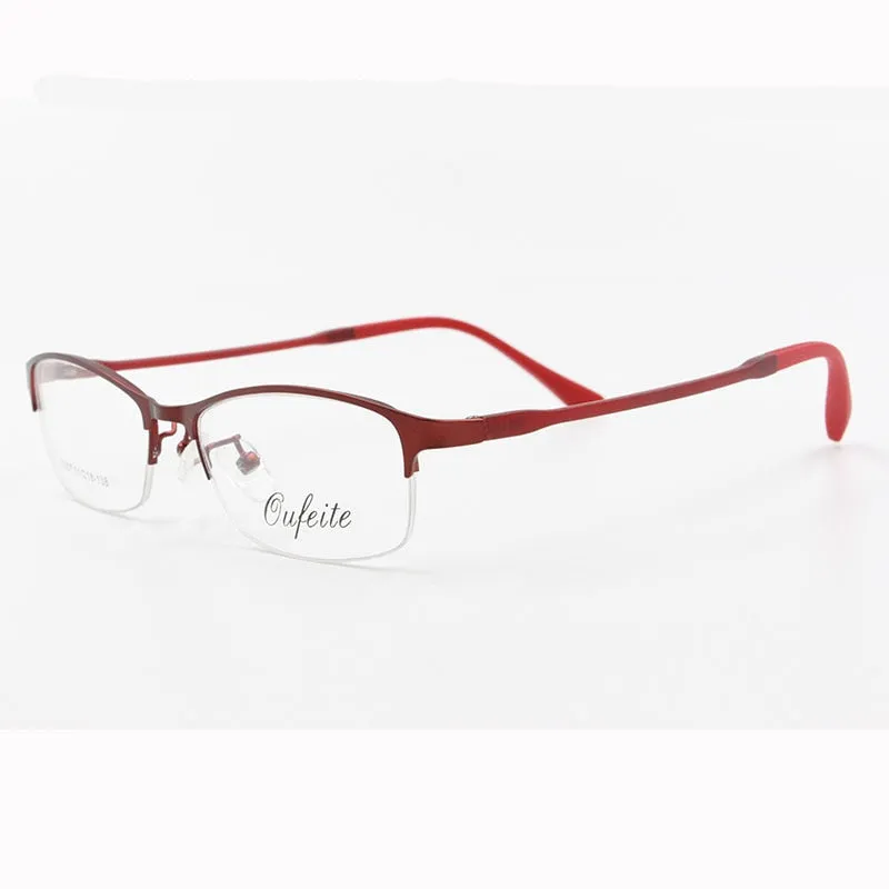 Women's Half Rim Alloy Frame Eyeglasses N7057