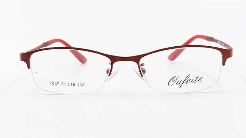 Women's Half Rim Alloy Frame Eyeglasses N7057