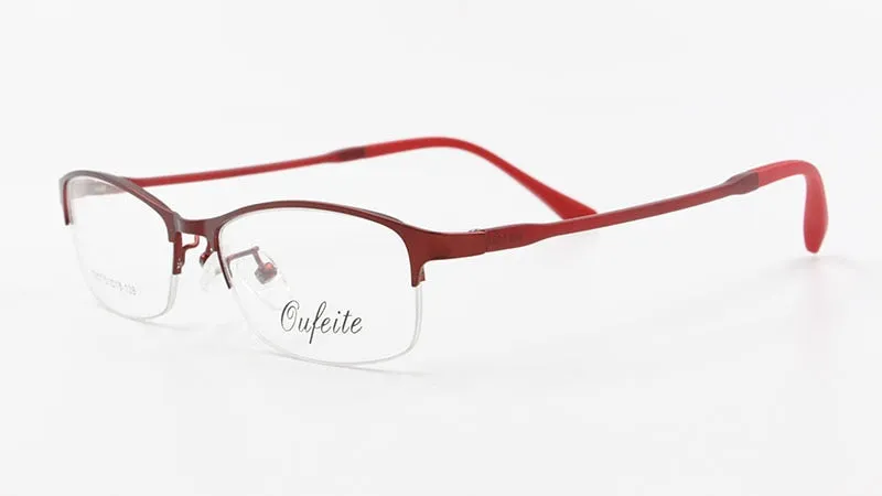 Women's Half Rim Alloy Frame Eyeglasses N7057