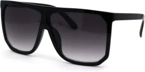 Womens Oversize Flat Top Retro Boyfriend Mobster Sunglasses