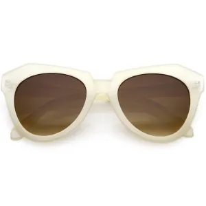 Women's Oversize Geometric Round Cat Eye Sunglasses C938