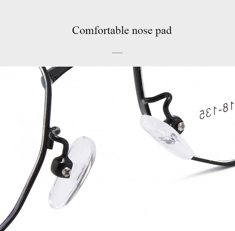 Women's Polygon Round Alloy Full Rim Frame Eyeglasses Scd838