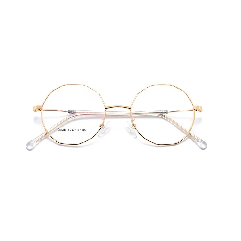 Women's Polygon Round Alloy Full Rim Frame Eyeglasses Scd838