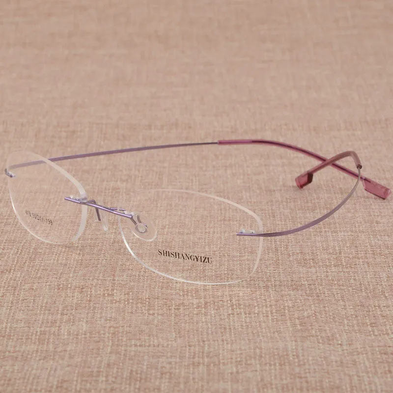 Women's Rimless Titanium Alloy Frame Eyeglasses S610