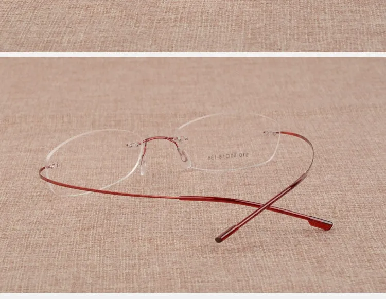 Women's Rimless Titanium Alloy Frame Eyeglasses S610