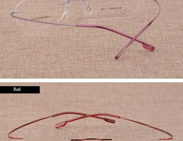 Women's Rimless Titanium Alloy Frame Eyeglasses S610