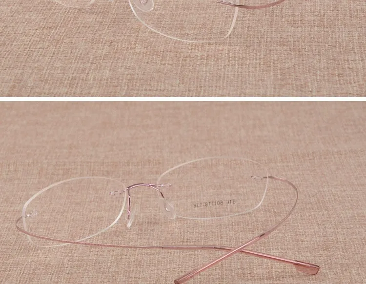 Women's Rimless Titanium Alloy Frame Eyeglasses S610