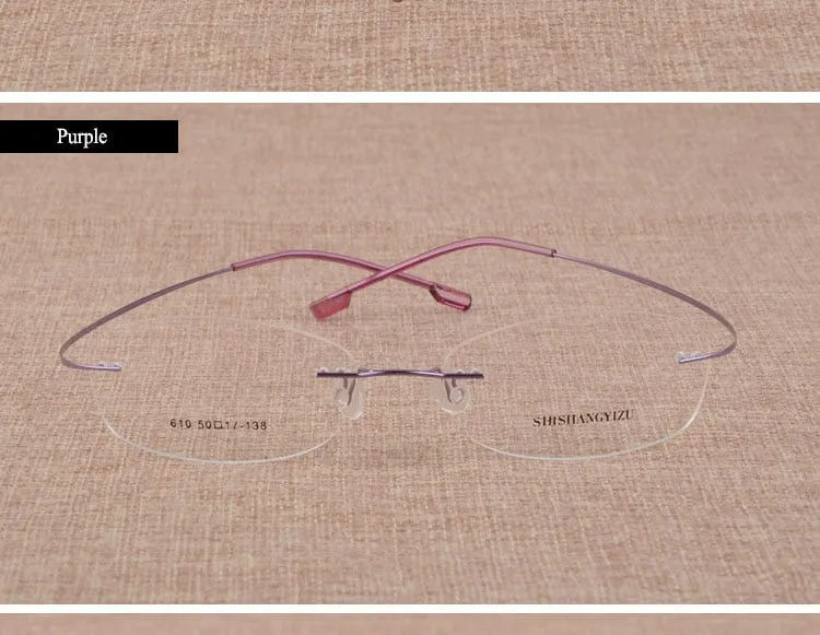 Women's Rimless Titanium Alloy Frame Eyeglasses S610