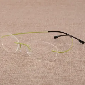 Women's Rimless Titanium Alloy Frame Eyeglasses S610