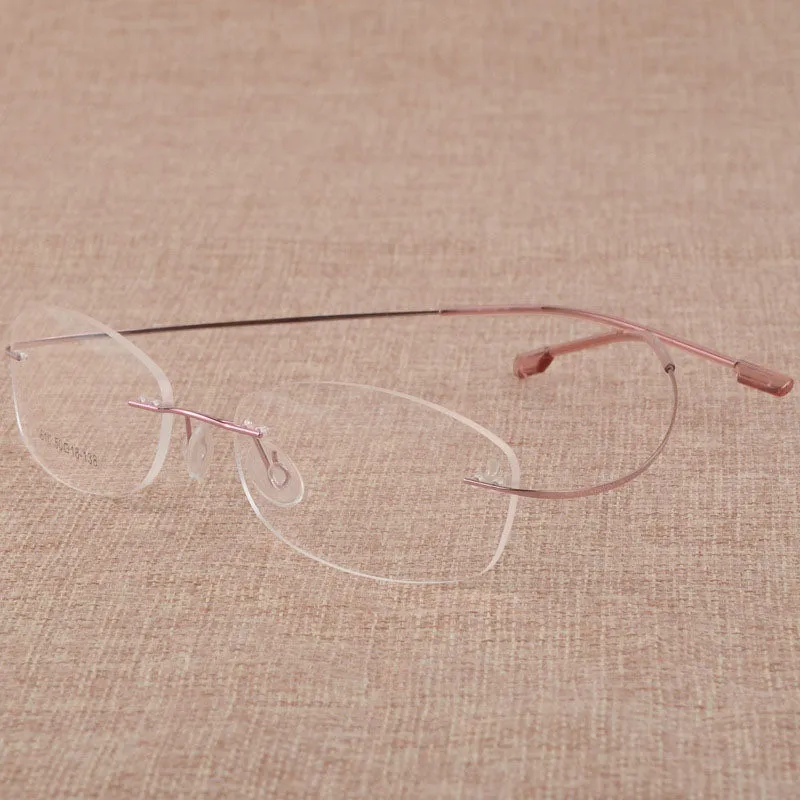 Women's Rimless Titanium Alloy Frame Eyeglasses S610
