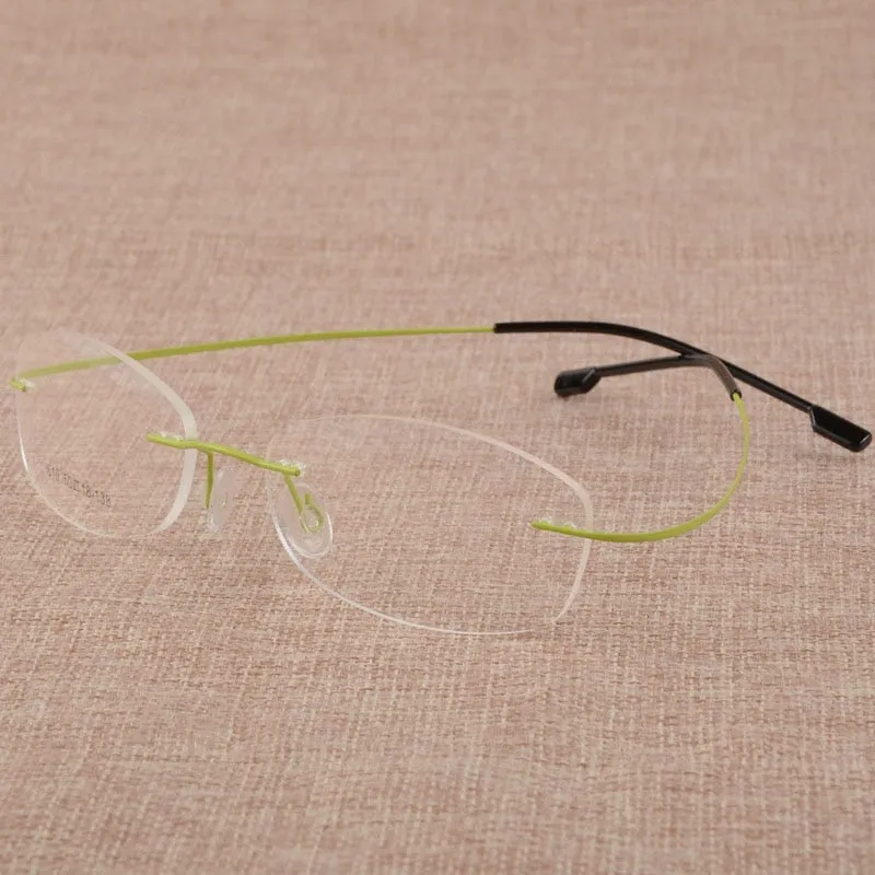 Women's Rimless Titanium Alloy Frame Eyeglasses S610