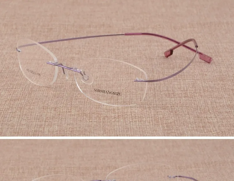 Women's Rimless Titanium Alloy Frame Eyeglasses S610