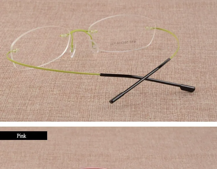 Women's Rimless Titanium Alloy Frame Eyeglasses S610