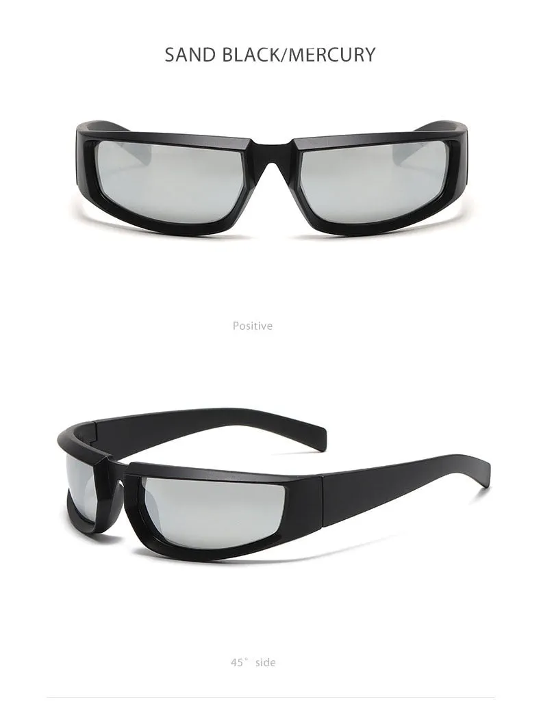 Women's Shield Style Outdoor Goggle Mirror Polarized Sunglasses