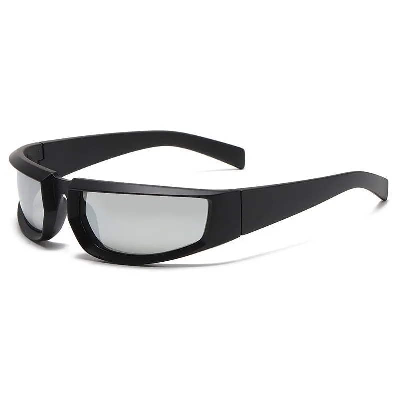 Women's Shield Style Outdoor Goggle Mirror Polarized Sunglasses