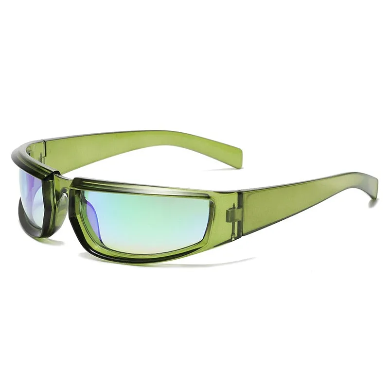 Women's Shield Style Outdoor Goggle Mirror Polarized Sunglasses