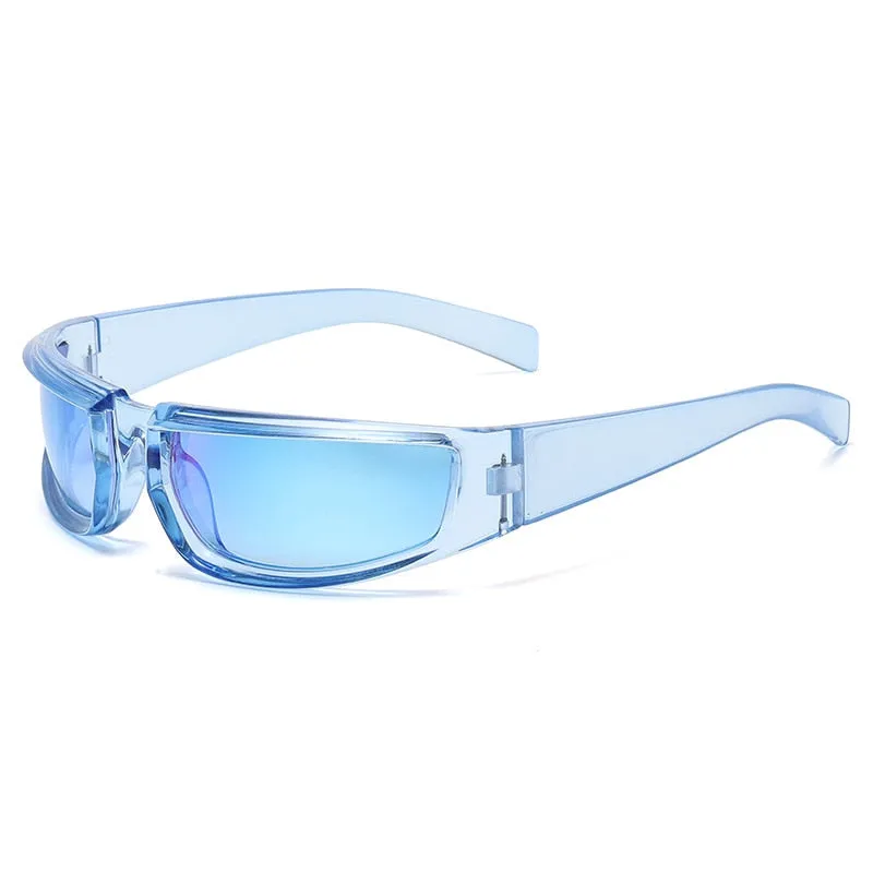 Women's Shield Style Outdoor Goggle Mirror Polarized Sunglasses