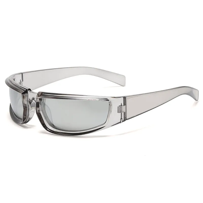 Women's Shield Style Outdoor Goggle Mirror Polarized Sunglasses