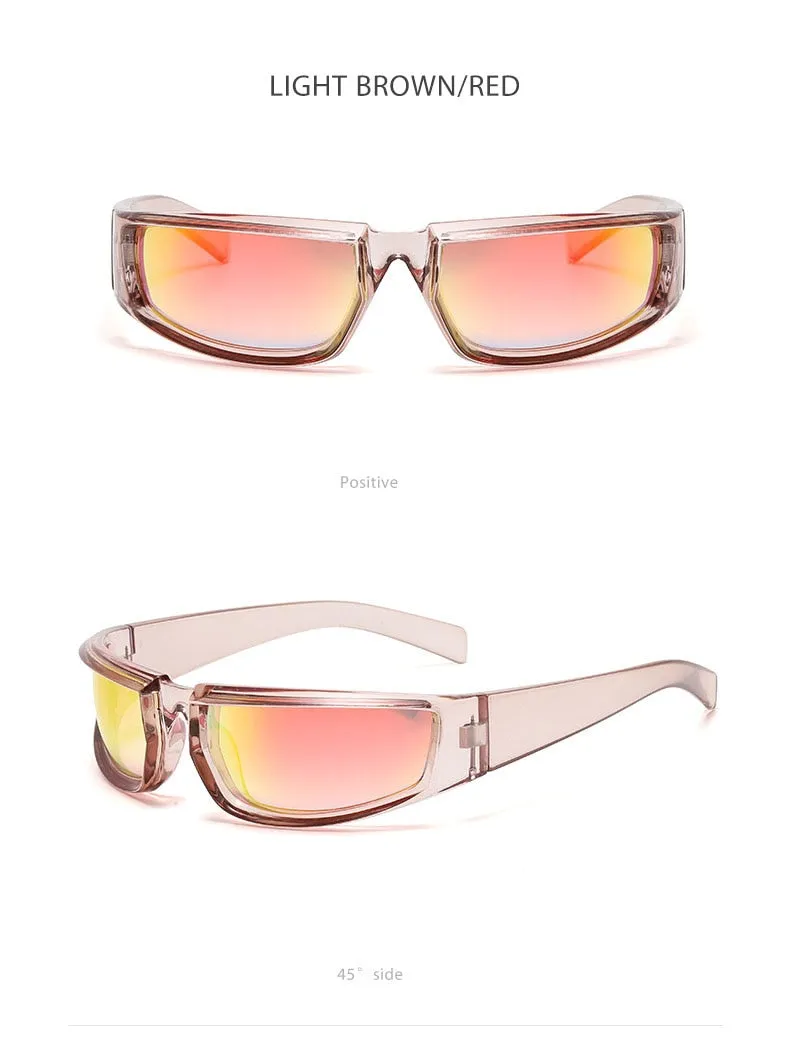 Women's Shield Style Outdoor Goggle Mirror Polarized Sunglasses