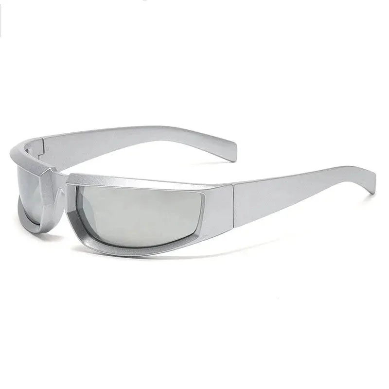 Women's Shield Style Outdoor Goggle Mirror Polarized Sunglasses
