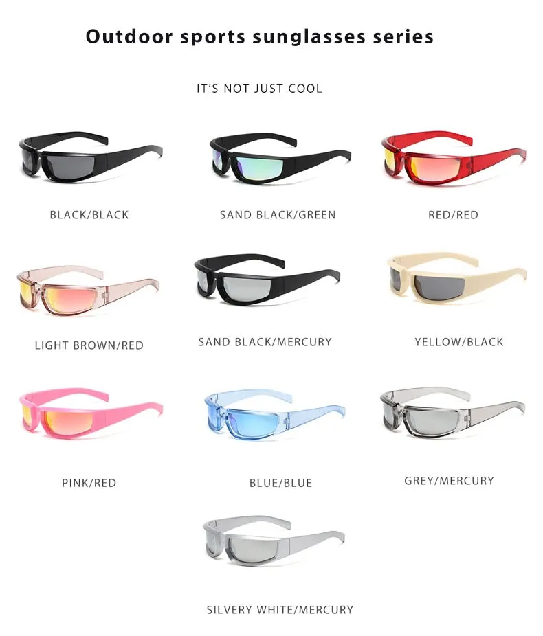 Women's Shield Style Outdoor Goggle Mirror Polarized Sunglasses