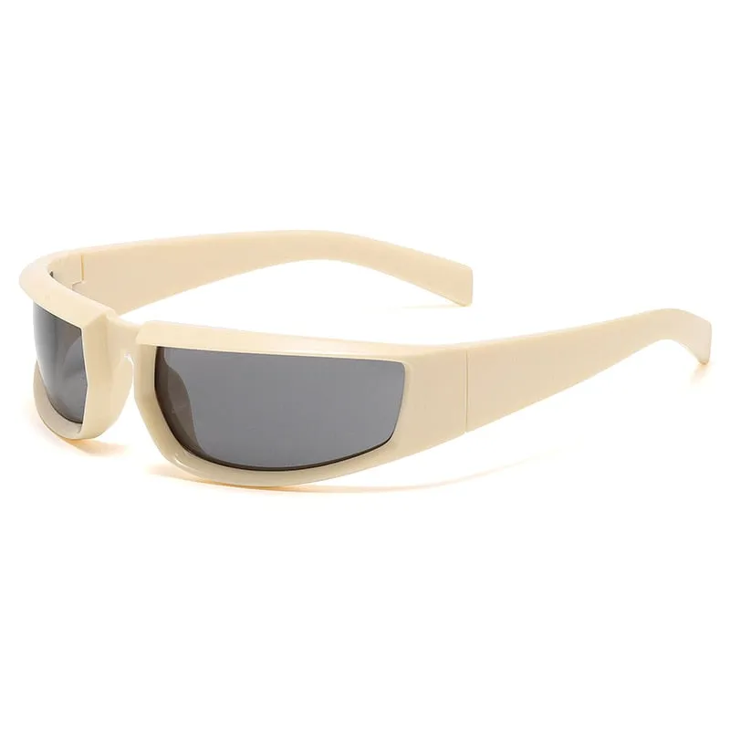 Women's Shield Style Outdoor Goggle Mirror Polarized Sunglasses
