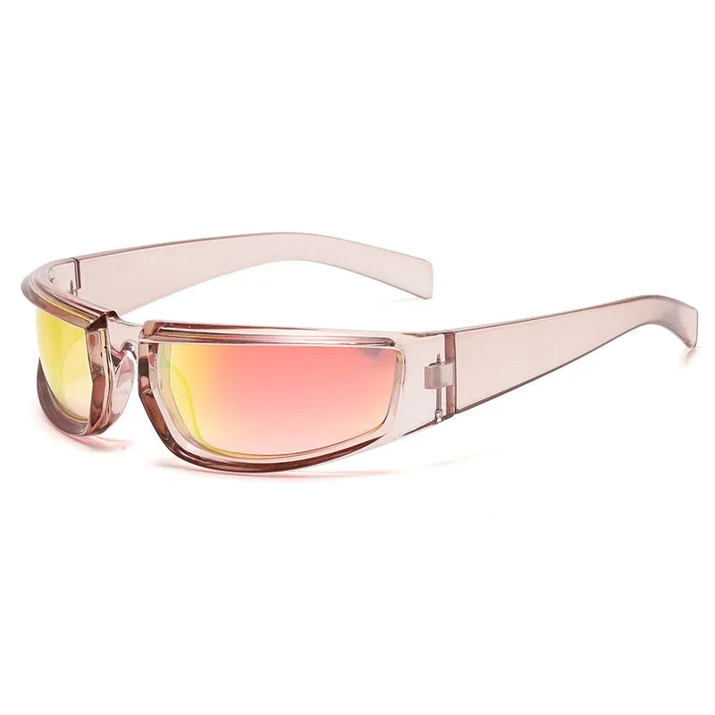 Women's Shield Style Outdoor Goggle Mirror Polarized Sunglasses