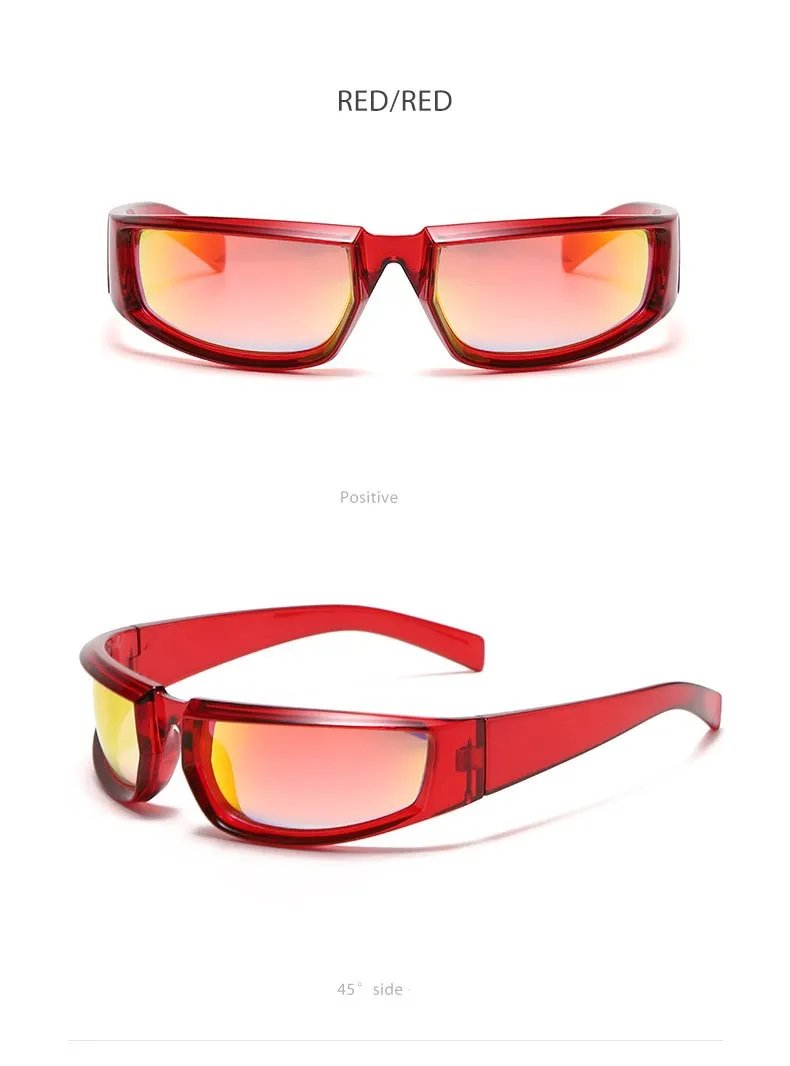 Women's Shield Style Outdoor Goggle Mirror Polarized Sunglasses