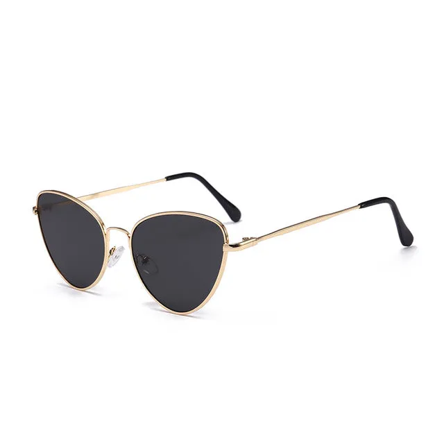 Womens Small Vintage Cat Eye Sunglasses