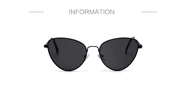 Womens Small Vintage Cat Eye Sunglasses