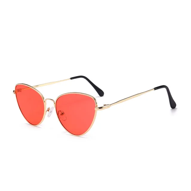 Womens Small Vintage Cat Eye Sunglasses