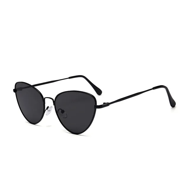 Womens Small Vintage Cat Eye Sunglasses